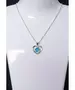 Silver Pendant "Beautiful Heart - Light blue" (S925)