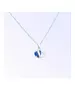 Silver Pendant "Blue Hearts" (S925)