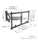 Vogels ELITE TVM5645-B TV Wall Mount 60x40 Turn up to 45kg Black