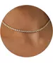 925 STERLING SILVER GOLD PLATED TENNIS NECKLACE