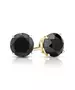 18K 0.58CTW NATURAL BLACK DIAMONDS STAT EARRINGS