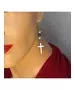 Long Earrings "Cross"