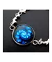 "Blue Spiral" Chain Bracelet