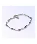 Silver Bracelet "Waves - Purple" (S925)