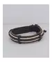 Leather Handmade Men's Bracelet "Brown-White -1"