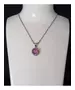 Silver Pendant "Purple Circle" (S925)