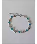 Silver Bracelet "Hearts- Light blue" (S925)