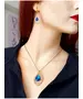 Blue Pendant - Earrings