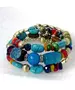 Multilayered Beads Bracelet "Light Blue"