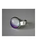 Chevron Amethyst Natural Gemstone Ring