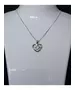 Silver Pendant "Beautiful Heart - White" (S925)