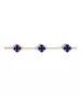 9ct Gold Bracelet with 3 flowers Lazawardy