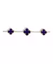 9ct Gold Bracelet with 3 flowers Lapis Lazuli (Lazawardy)