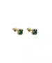 9ct Gold Earrings with Malachite