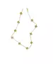 Necklace with Zircons- Silver 925 Gold Plated