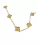 Necklace with Zircons- Silver 925 Gold Plated