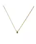 Necklace Green Drop - Silver 925 Gold Plated