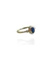 9ct Gold Vintage Ring with blue zircon