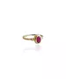 9ct Gold Vintage Ring with pink zircon