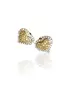 18ct White Gold Earrings with Yellow Fancy Diamonds