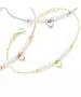 Bracelet with pearl & heart - Silver 925 Gold Plated