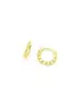 Set of 3 pairs of Hoops  - Silver 925 Gold Plated