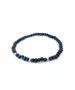 Bracelet: Unisex Blue and Silver beads