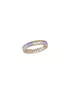 Ring with Baguette Multicolored Zircons -  Silver 925 Gold Plated