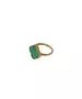 9ct Yellow Gold Ring with Malachite