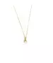 9ct Gold Necklace Pearl and zircons