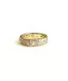 Ring with Zircons -  Silver 925 Gold Plated