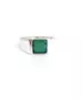 Green Agate Ring - Silver 925