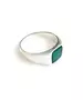 Green Agate Ring - Silver 925