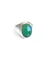 Green Agate Ring - Silver 925