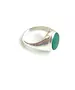 Green Agate Ring - Silver 925