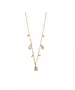 Necklace Drops with zircons - Silver 925 Gold Plated