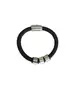 Men's Bracelet Leather - Stainless Steel