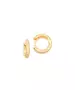 Set of 2 pairs of Hoops  - Silver 925 Gold Plated