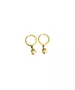 9ct Gold Hoops - pearls