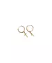 9ct Gold Hoops - cross