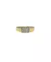 9ct Yellow Gold Ring with Zircons