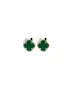 9ct Gold Earrings with Malachite