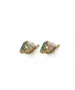 9ct Gold Earrings with Malachite