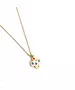 Necklace Flower - Stainless Steel Gold Plated