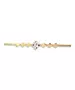 Bracelet Flower White - Stainless Steel Gold Plated