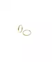 Plain 1.2 cm Hoops - Silver 925 and Gold Plated