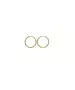 Plain 1.2 cm Hoops - Silver 925 and Gold Plated