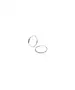 Plain 1.2 cm Hoops - Silver 925 and Gold Plated