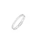 Bangle Geometric with zircons - Stainless Steel Silver