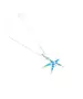 Necklace Starfish with Blue Opal - Silver 925